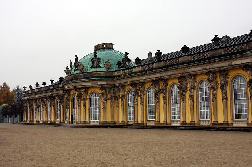 pałac sanssouci, Poczdam, architektura, Niemcy
