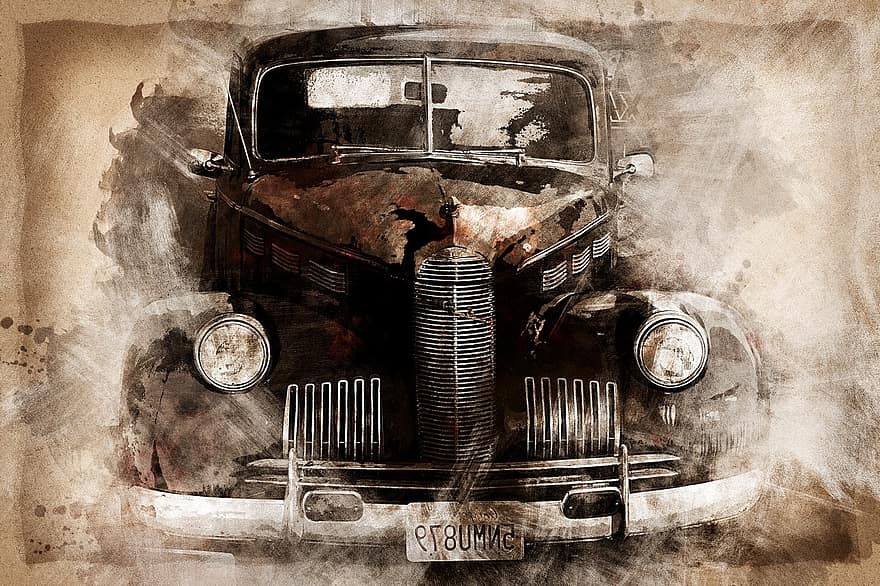 Oldtimer, mașină, rustic, epocă, vehicul, transport, clasic, auto, antic, nostalgie, metal