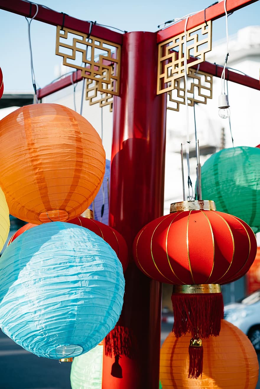 lámpa, dekoráció, hagyomány, kultúra, hajó, Művészet, Ázsia, hagyományos, papír, ünneplés, Kína