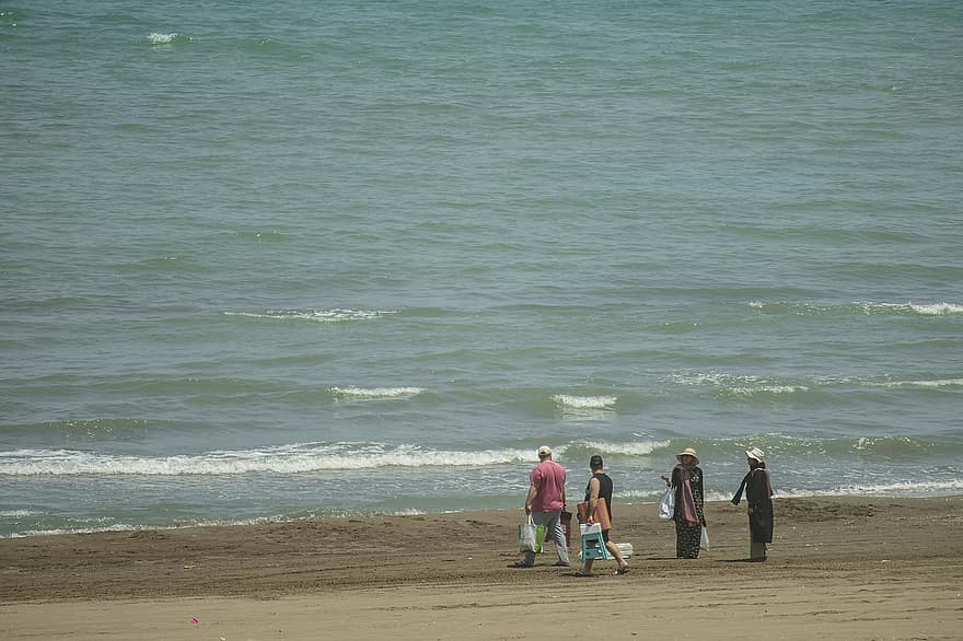 Northern Iran, Beach, Tourist Attraction, Sea, Landscape, Mazandaran Province, water, summer, vacations, sand, family
