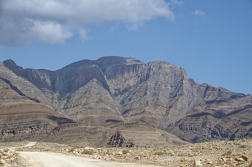 Oman, musandam, Habinsel, Exklave, Landschaft, Berge, Natur, Himmel, Wolken, Straße
