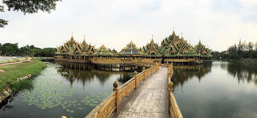 Thaiföld, templom, Arany