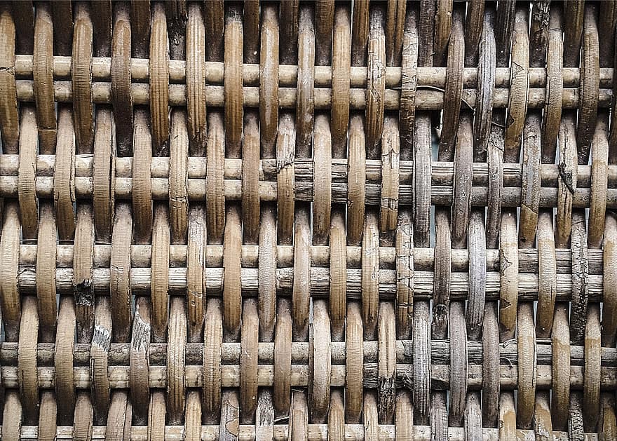 Bamboo, Weave, Old, Grunge, Dirty, Dust, Texture, Pattern, Wicker, backgrounds, close-up