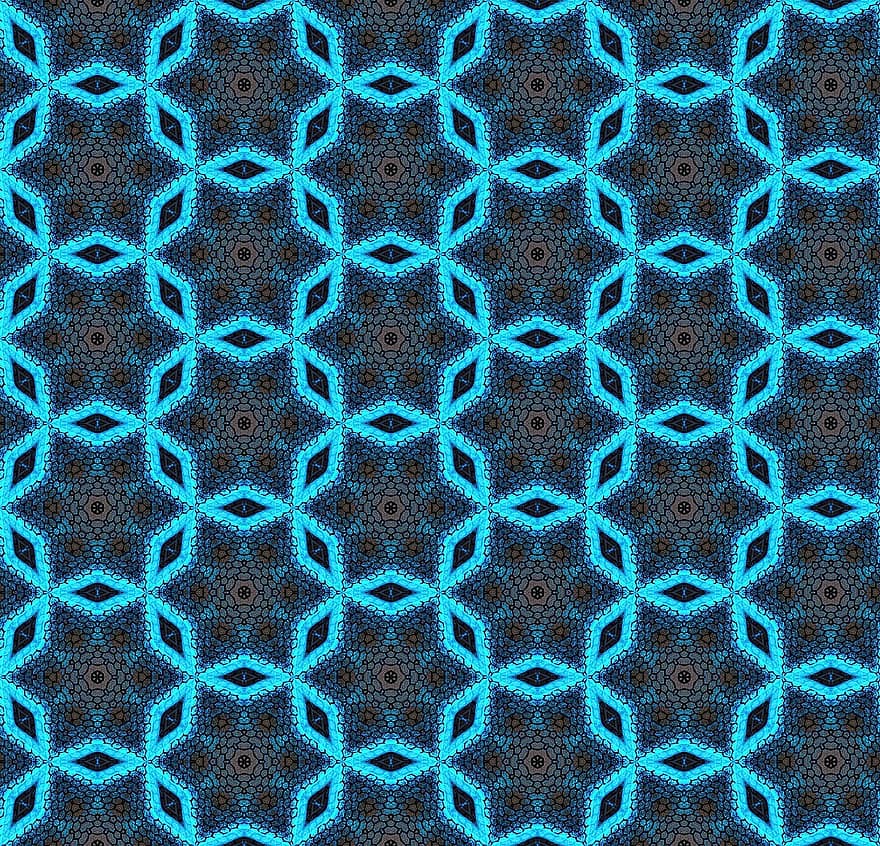 Pattern, Hexagons, Blue, Blue Pattern, Design, Seamless, Texture, Seamless Texture, Geometric, Background, Seamless Backgrounds