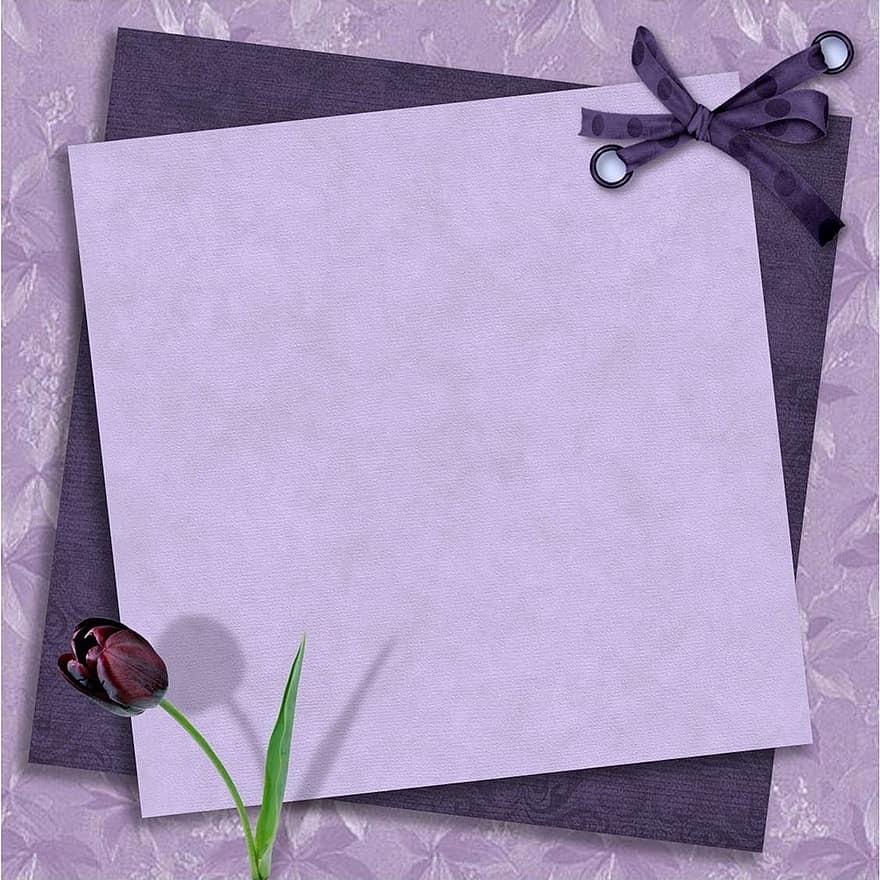 Guestbook, Purple, Tulip