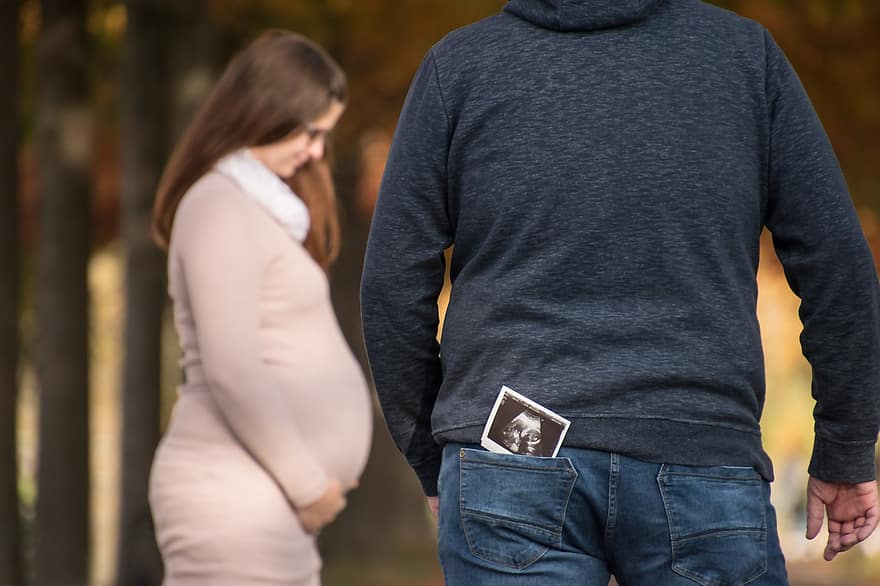 gravidanza, Immagine, ultrasuono, fotografia, maternità, paternità, pancia, coppia, genitori, bambino, incinta