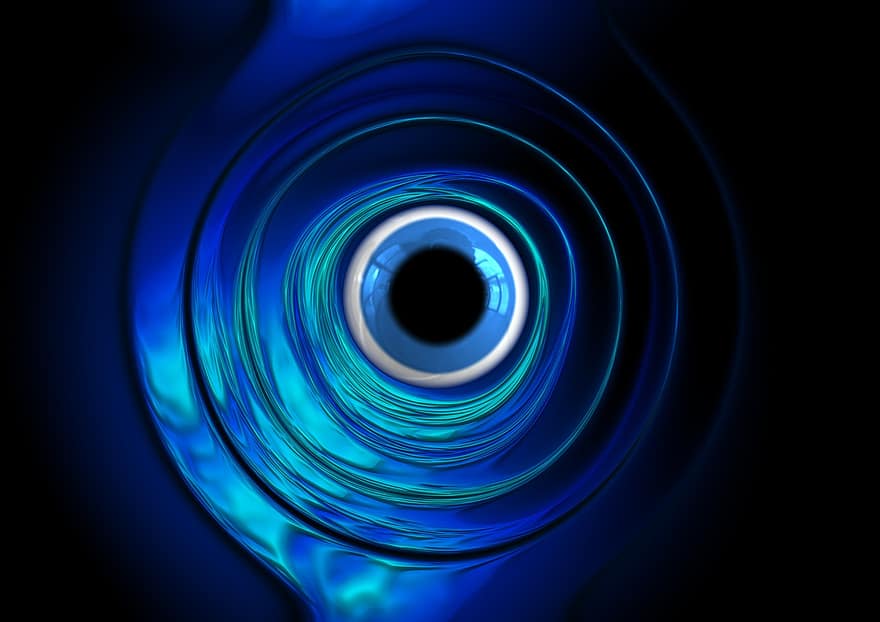 Interference, Futuristic, Blue, Wave, Abstract, Lines, Interference Patterns, Colorful, Color, Design, Black