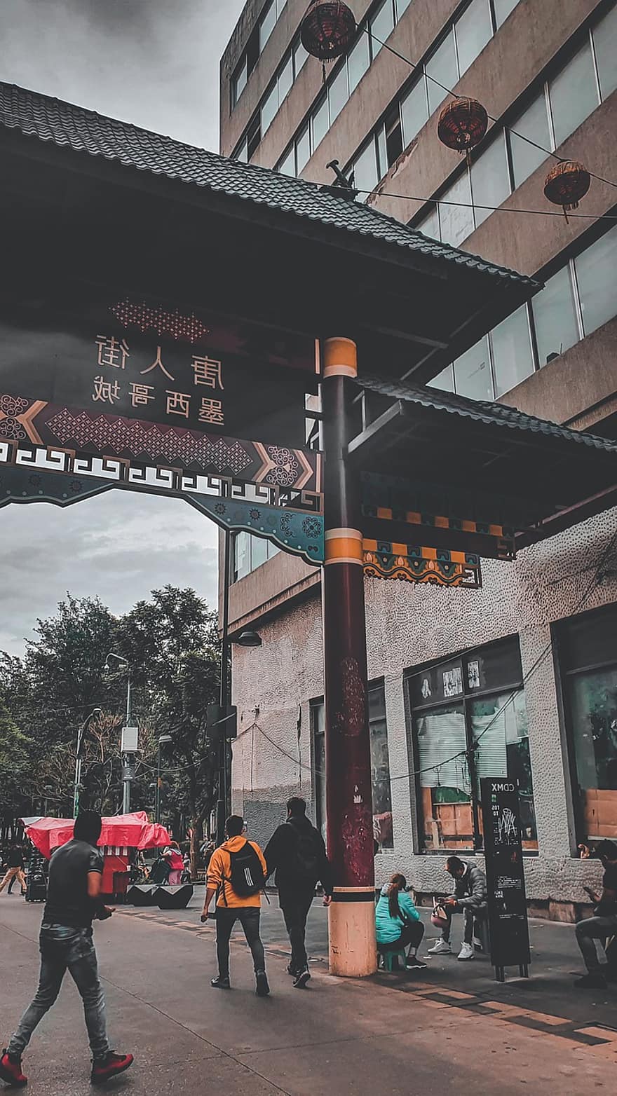 Chinatown, inngangsport, by, inngang, vei, gate, Urban, utendørs