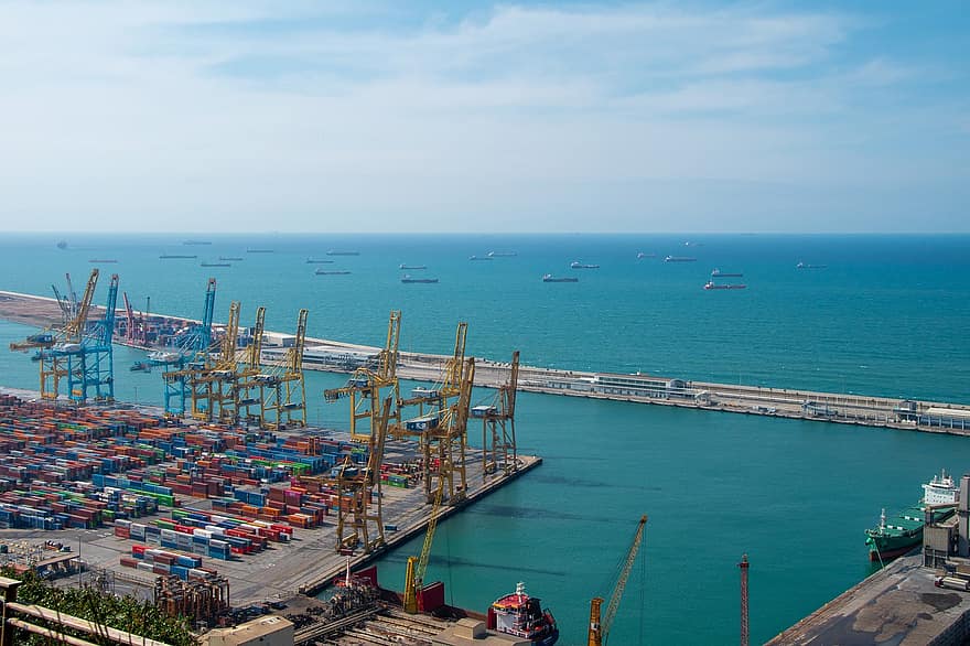 last, havn, hav, Shipping, lastcontainer, kommersiell brygge, transport, godstransport, nautisk fartøy, industri, transportmiddel