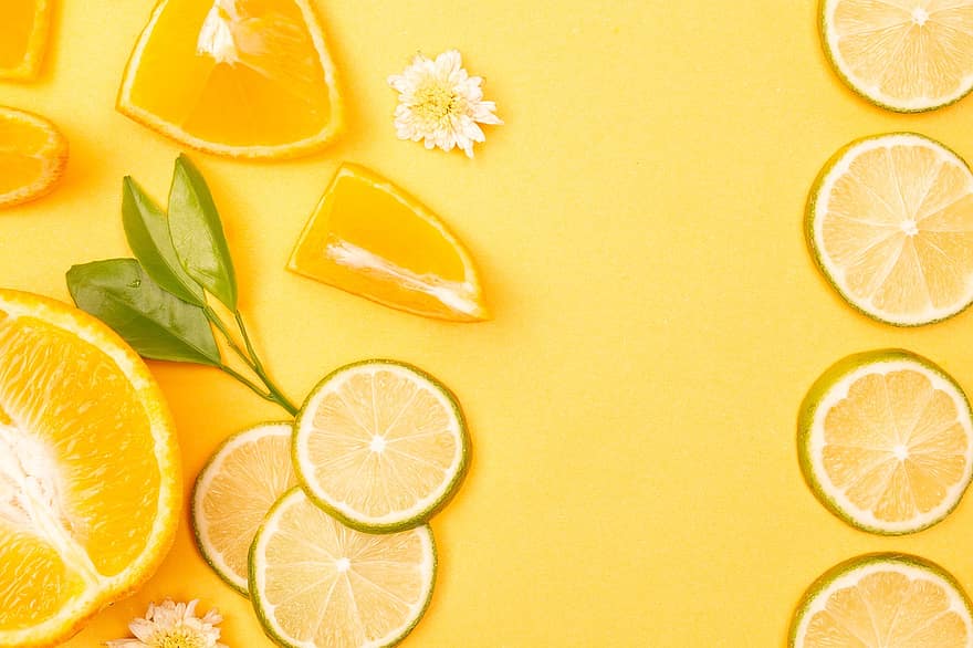 과일, 감귤류, 본질적인, 라임, 주황색, 단, 익은, 흥미 진진한, 건강한, 레몬, 식품