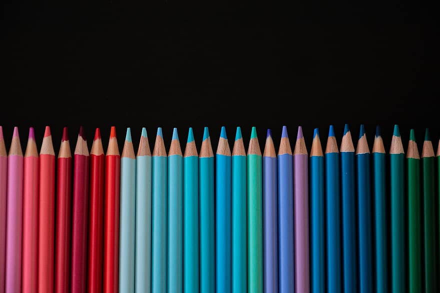 lápices de colores, vistoso, Art º, lapices, colorante, dibujo, pastel, Lápices de colores macarrones, lápices de acuarela, multi color, colores