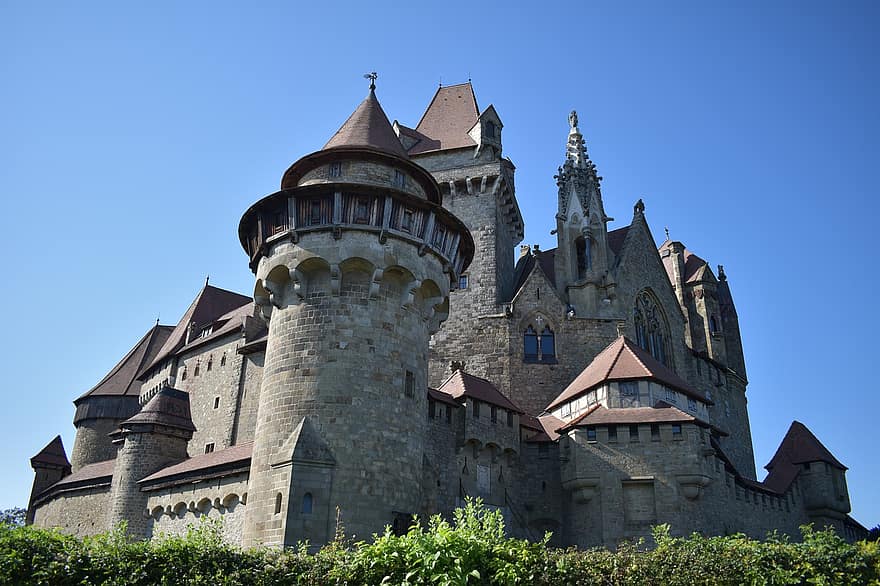 kasteel, historisch, middeleeuwen, architectuur