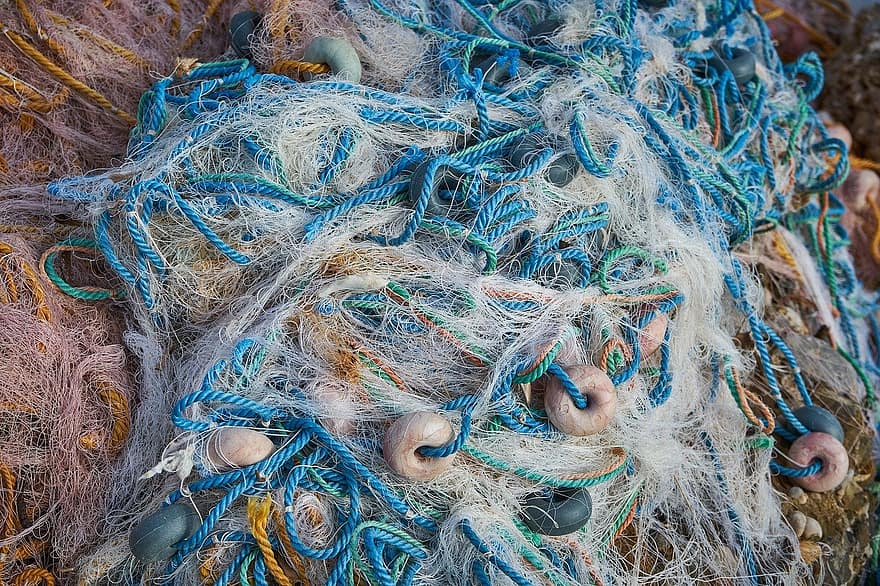 fishing net, network, trawl, commercial fishing net, rope, fishing, fishing industry, netting, nautical vessel, equipment, backgrounds