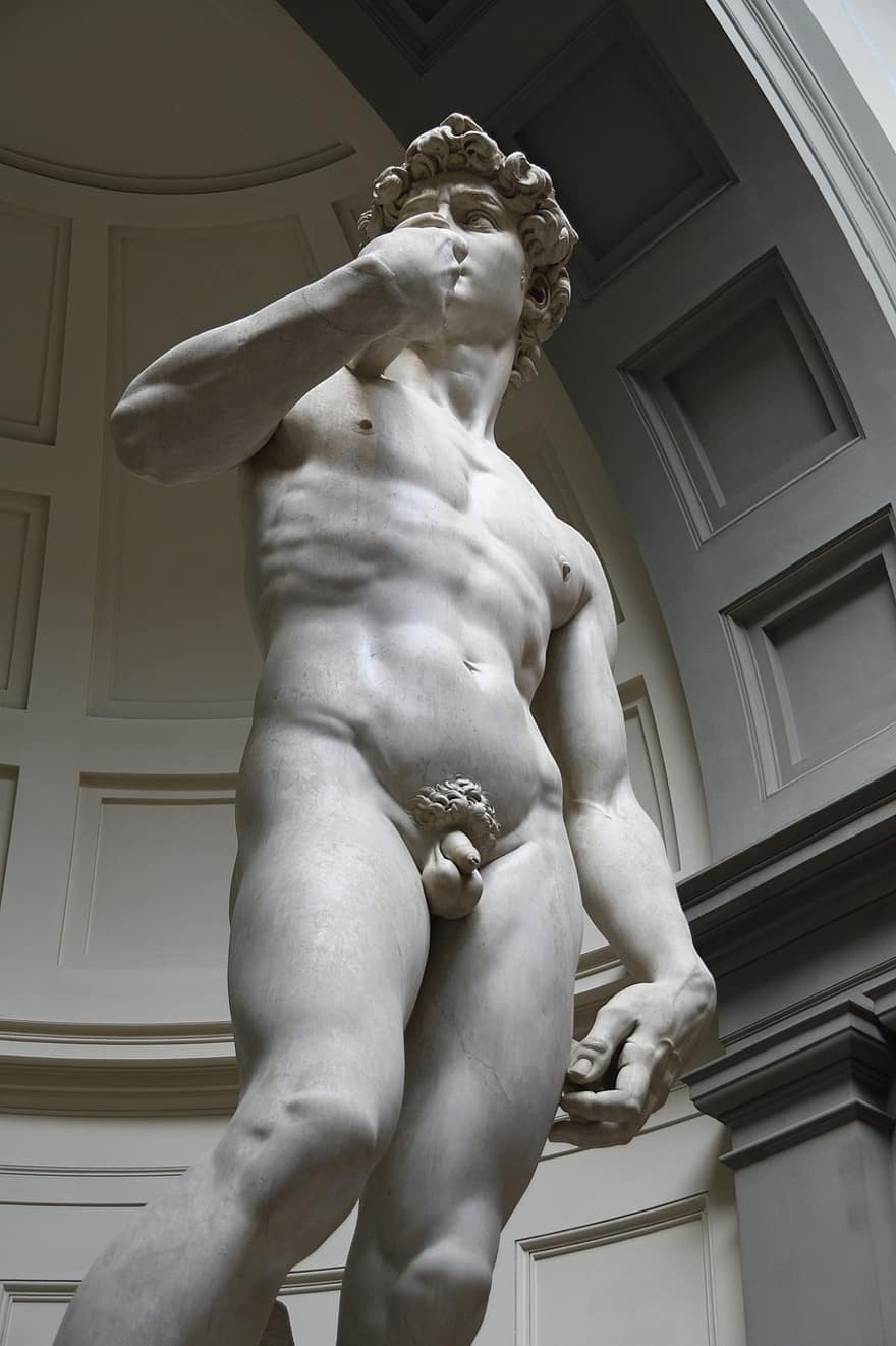 Davido, miguel angyal, szobor, Firenze, újjáéledés, Művészet