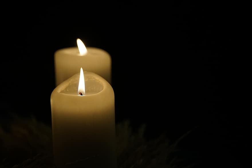 κερί, φλόγα, ελπίδα, φως, φως κεριών, Χριστούγεννα, Διαλογισμός, προσευχή, σκοτάδι