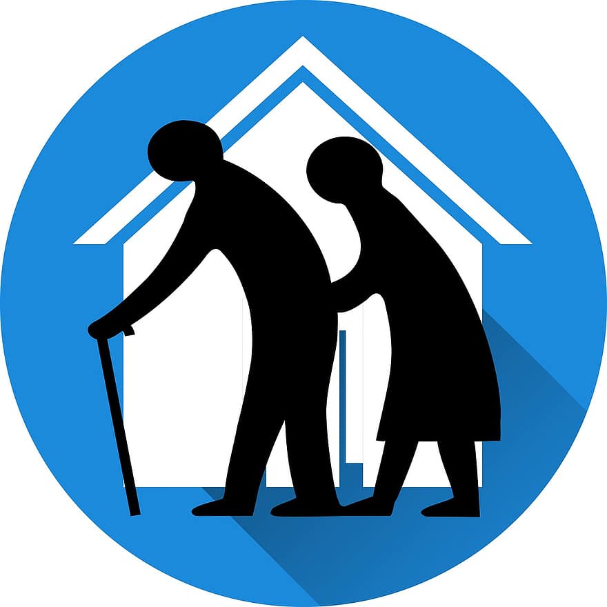 eläkeläiset, vanhusten hoito, suojaus, suojella, vastuu, vanhainkoti, vanhojen ihmisten koti, auta, ihmisen, ikä, pari