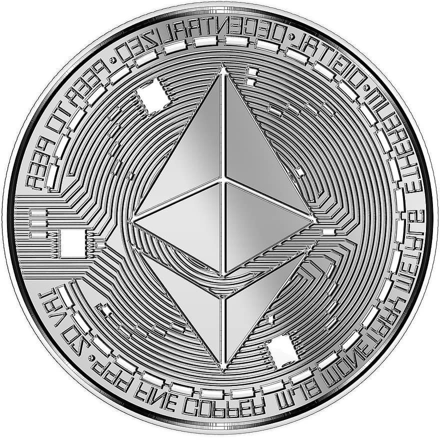ethereum, blockchain, Bitcoin, Criptomonedă, argint