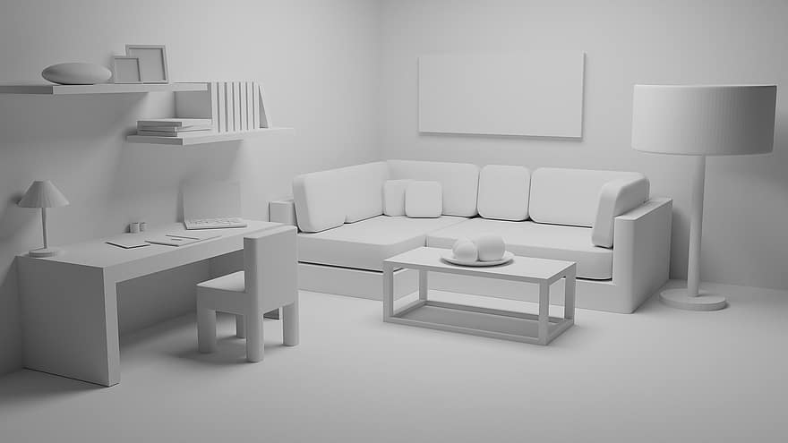 Interior Design, Living Room, Furniture, Home, House, 3d, Home Design, Architecture