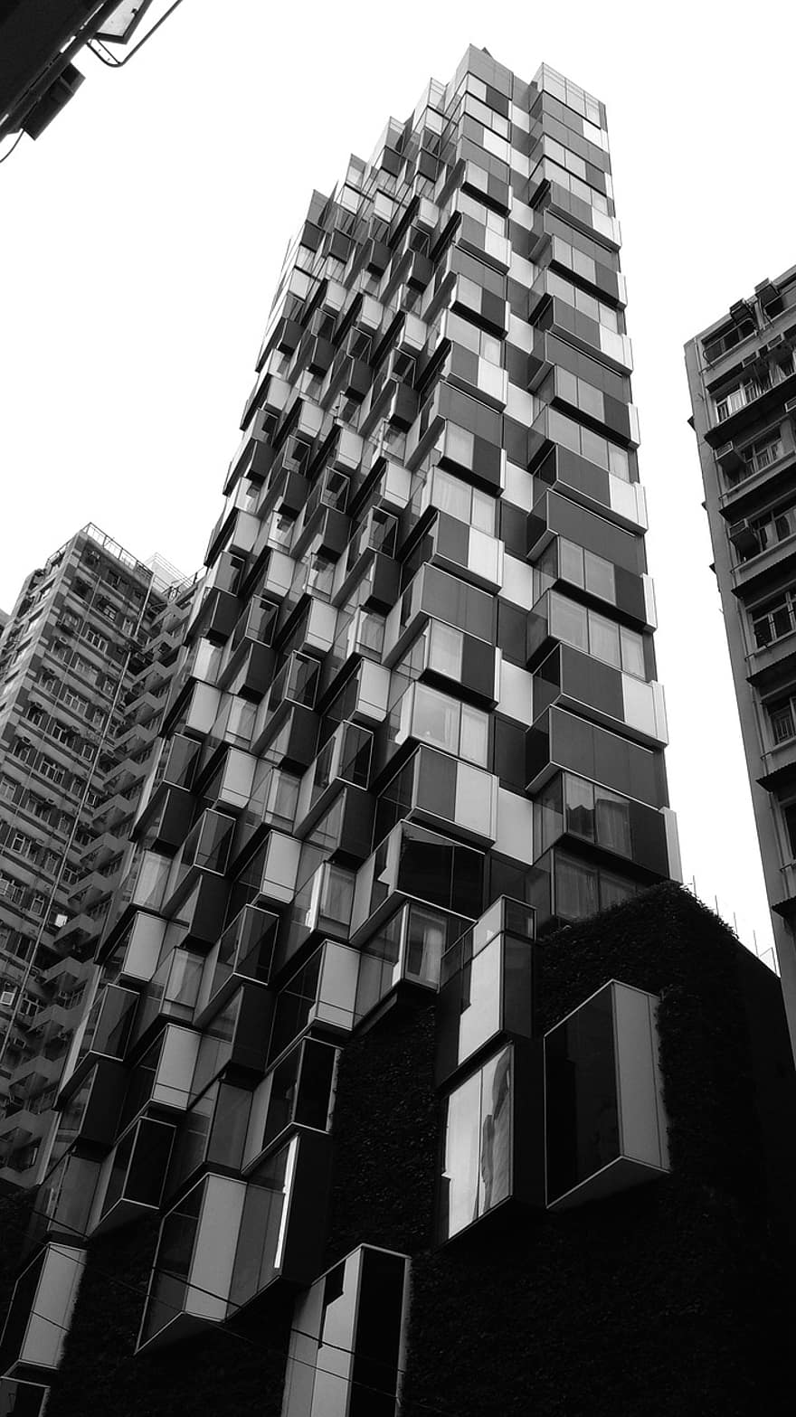 edificio, arquitectura, Hong Kong, urbano, condominio, casa, moderno, ciudad