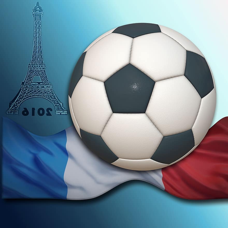 voetbal, Europees kampioenschap, 2016, mannen, em, sport, pion, adidas, zegel, vlag, blauw