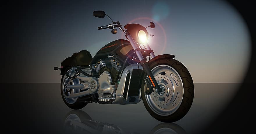 motociclo, Harley Davidson, moto, mannaia, macchina, veicolo a due ruote, vecchia moto, veicolo, interpretazione
