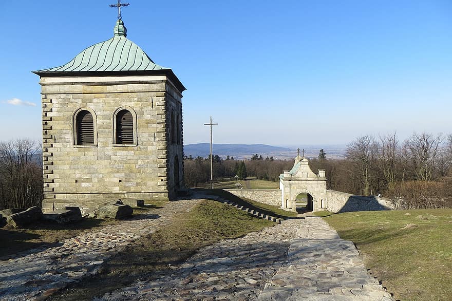 Cruz Sagrada, mosteiro, Montanhas Swietokrzyskie, cristandade, arquitetura, religião, Cruz, lugar famoso, história, culturas, capela