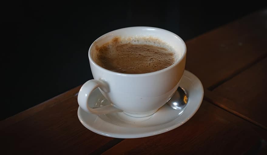 minum, kopi, kafe, cangkir, kafein, merapatkan, meja, cangkir kopi, panas, suhu, cappuccino