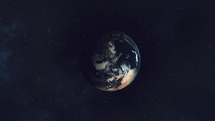 земной шар, космическое пространство, планета, галактика, обои на стену, фон, пространство, ночь, астрономия, темно, наука