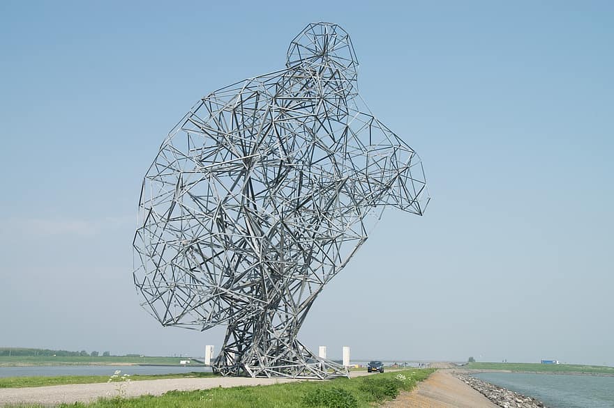 Sculpture, Iron Sculpture, Coast