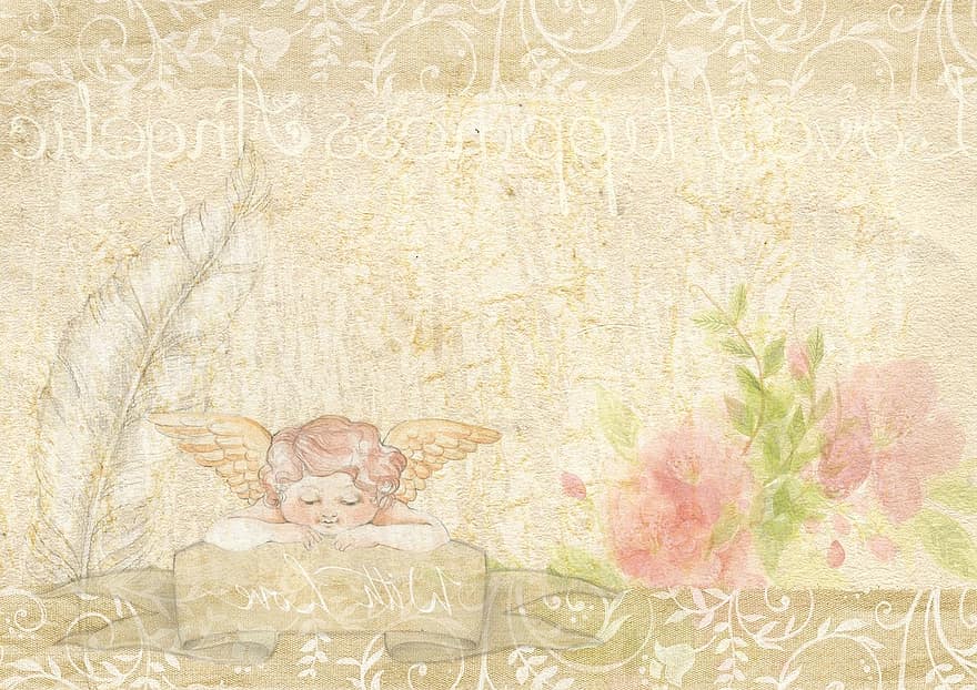 Background, Angel, Victorian, Antique, Vintage Background, Rustic Background, Natural, Stone, Wings, Roses, Design