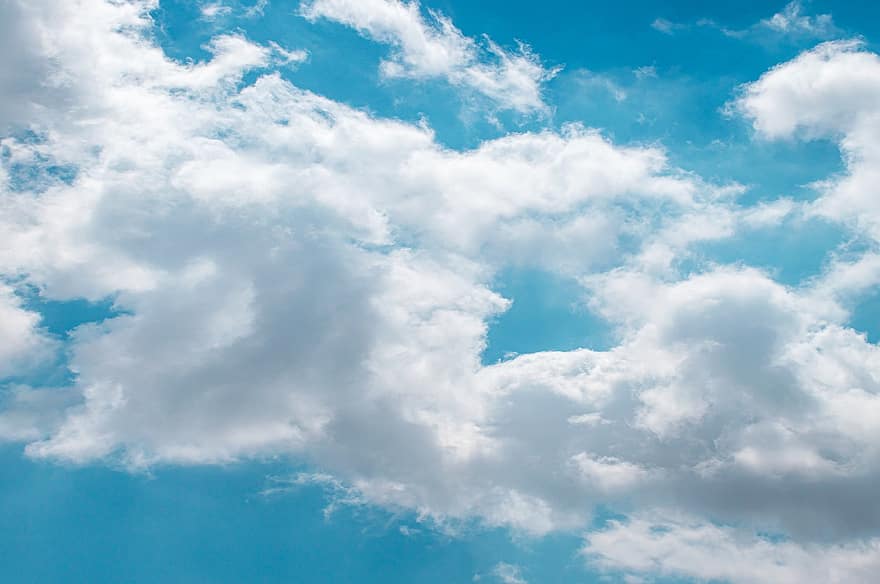 Sky, Clouds, Cumulus, Airspace, Outdoors, Cloudscape, Wallpaper, blue, day, weather, summer
