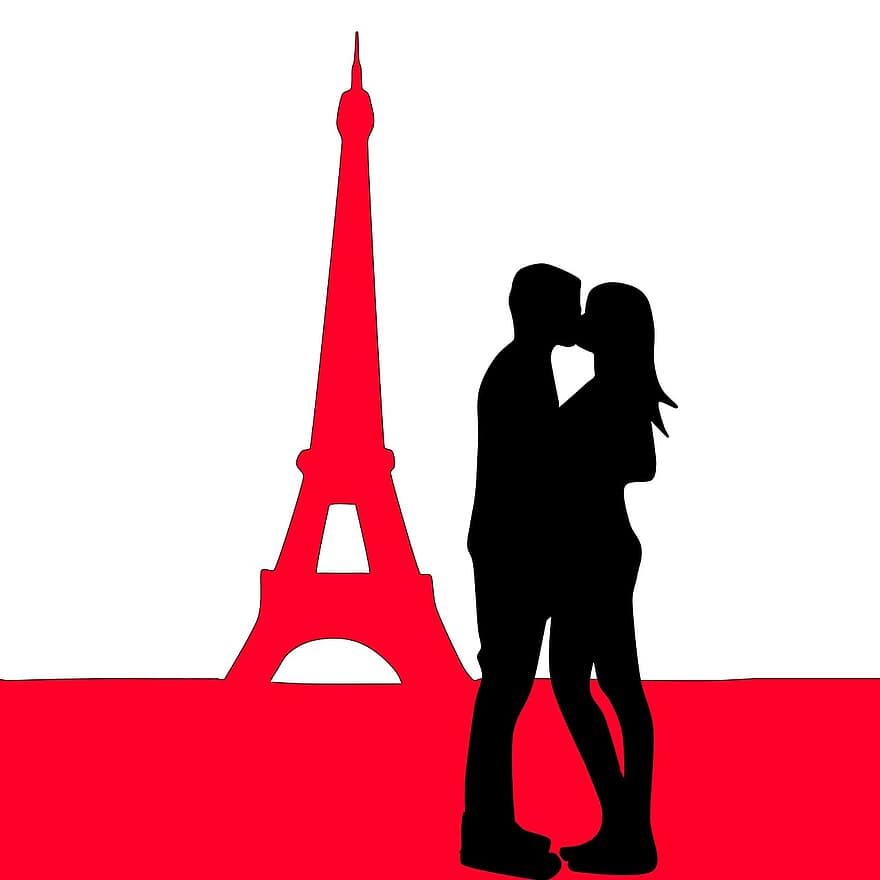 szeretet, szenvedély, Párizs, casal, szerelmes, barátok, romantikus, piros, nyilatkozat, a szeretet kijelentése, Valentin nap