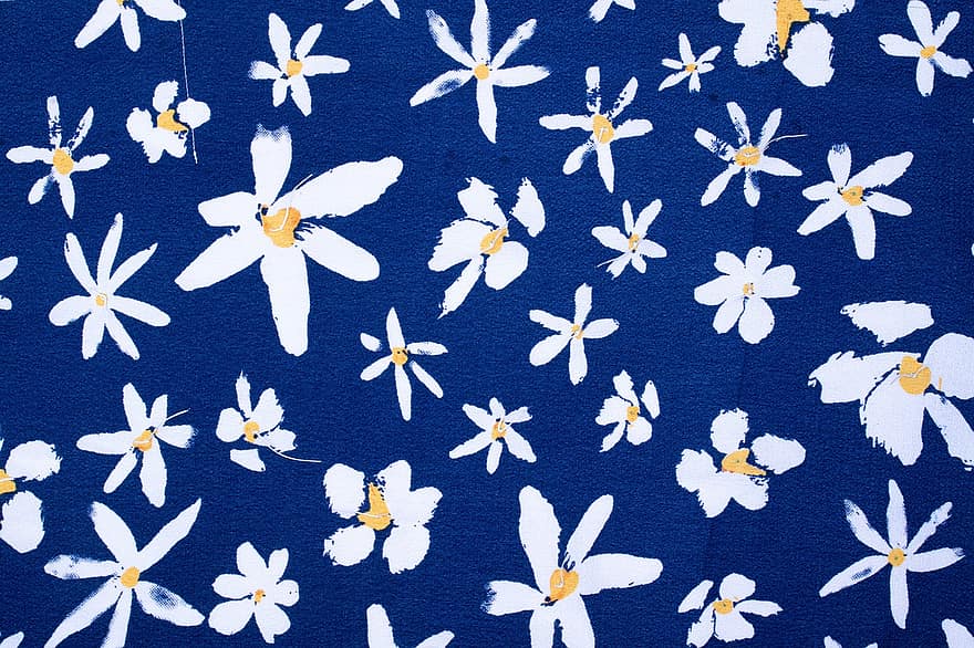 tkanina, kwiatowy tło, wzór w kwiaty, niebieskie tło, kwiatowy wzór, Tapeta z tkaniny, tkanina tło, tło, płótno, tekstura, Tapeta
