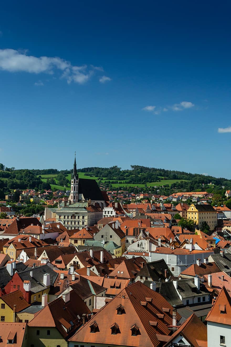 Tower, Roof, Buildings, Houses, City, Architecture, History, Bohemia, Medieval, Famous, Sky