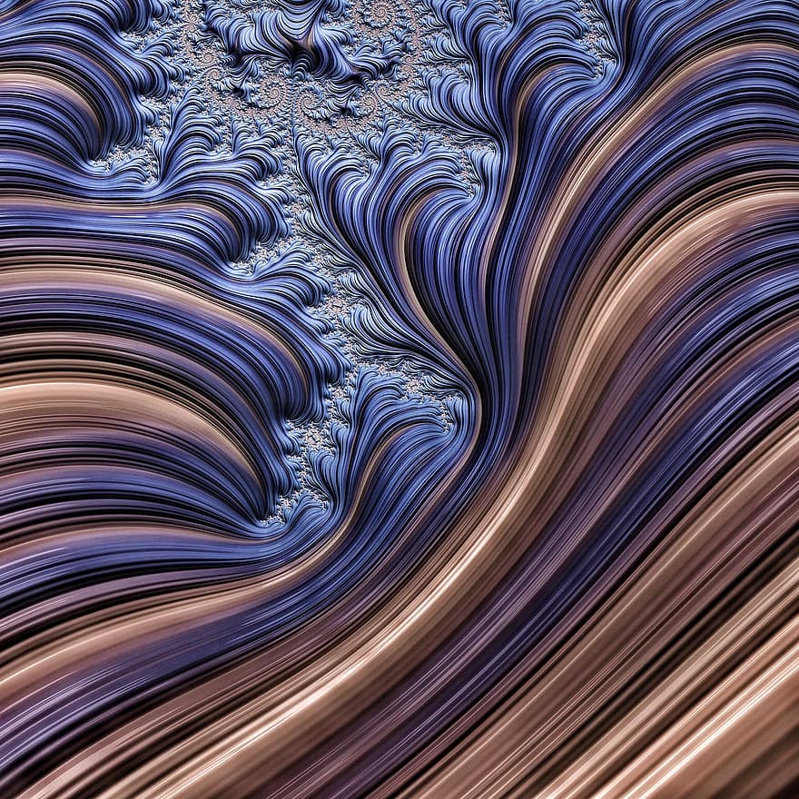 Fractal, Smooth Lines, Flowing Lines, Dimensional, Curves