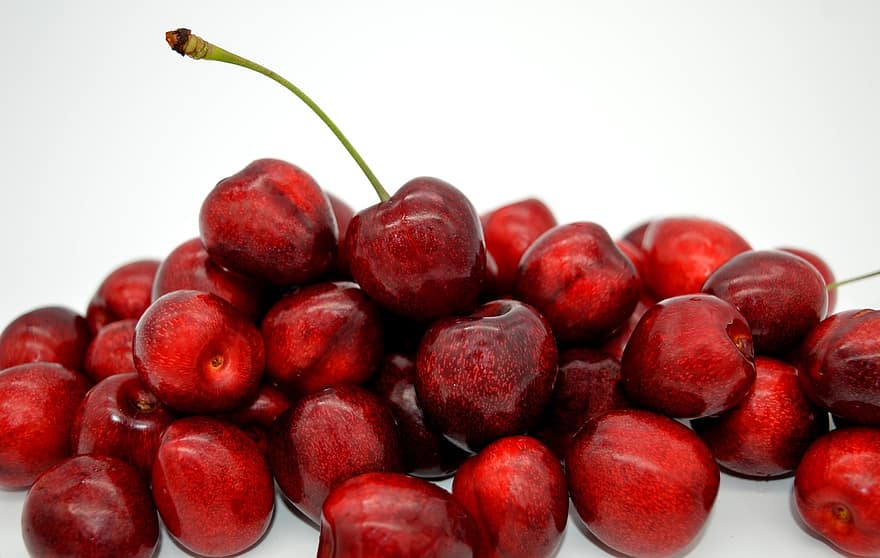 Cherries, Sweet Cherries, Fruit, Red, Ripe, Fresh, Delicious, Sweet, Fruits, Tasty, Juicy