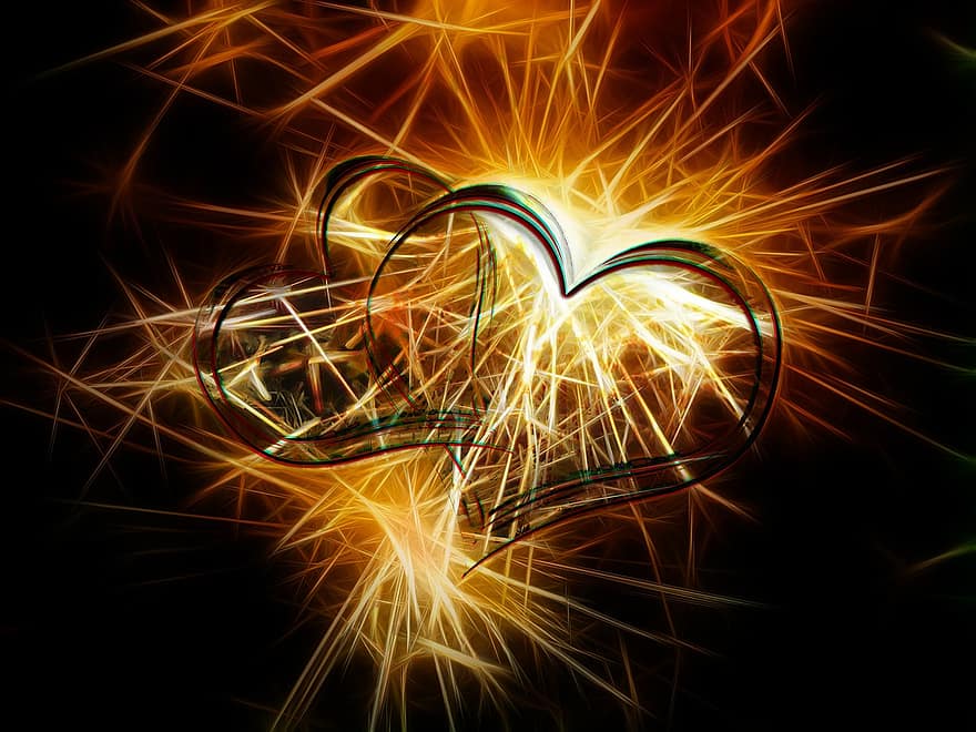 sparkler, ljus, räkningen, nyårsafton, hjärta, kärlek, tur, abstrakt, relation, festival, hälsning