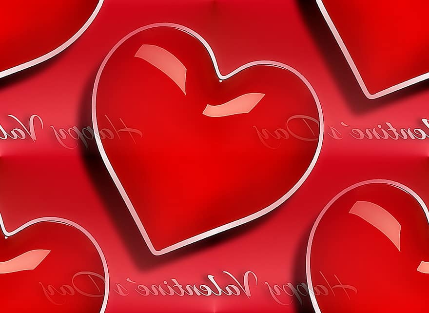 širdis, raudona, fonas, Valentino diena, meilė, romantika, augalų, fono vaizdas, gražus, Valentino