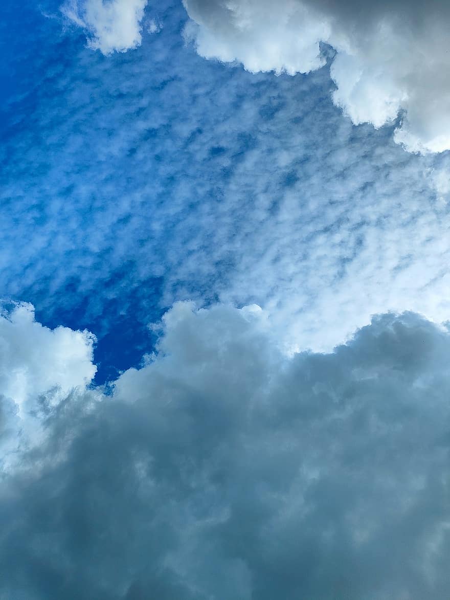 Phone Wallpaper, Sky, Clouds, Wallpaper, Background, Nature, blue, weather, day, backgrounds, space