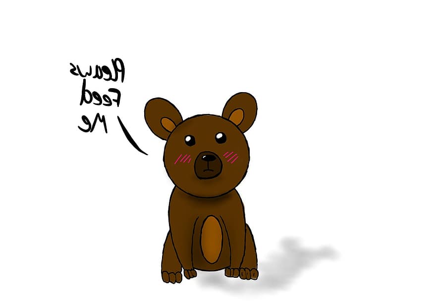 urso Teddy, animal, desenhando, esboço