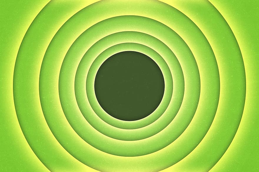Circles, Retro, Bullseye, Background, Lime, Green, Green Retro