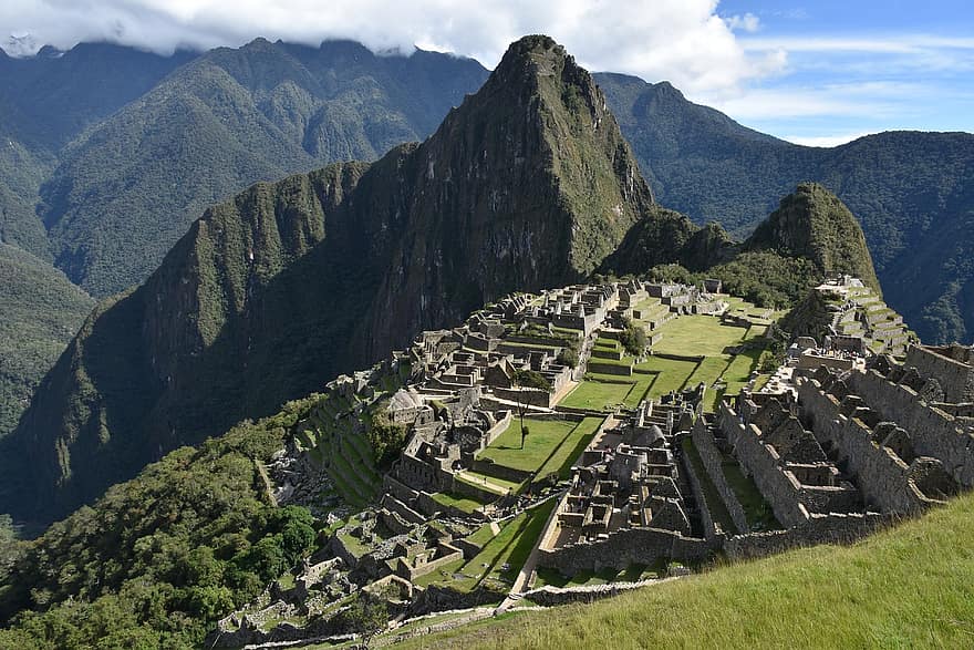 Machu Picchu, inca, lembah, kuno, reruntuhan, gunung, pariwisata, pemandangan, perjalanan, kota, arkeologi