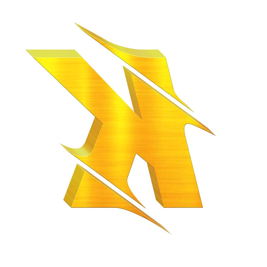 K-letters, K alfabetten, alfabet, A tot Z alfabetten, Gouden Letters, K 3D-ontwerp, tekst, 3D-pictogram, K-logo ontwerp, illustratie, symbool