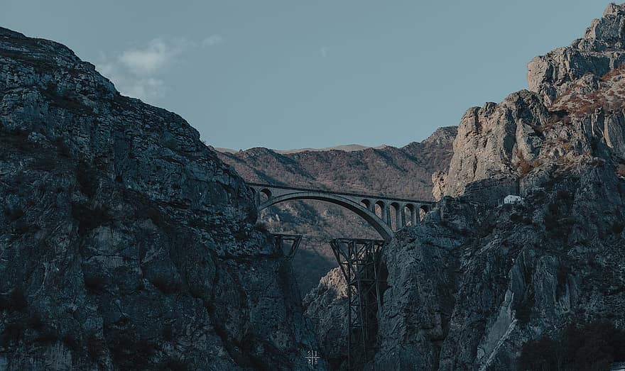 núi, cầu, Đường sắt xuyên iranian, cầu đường sắt, phong cảnh, di sản thế giới