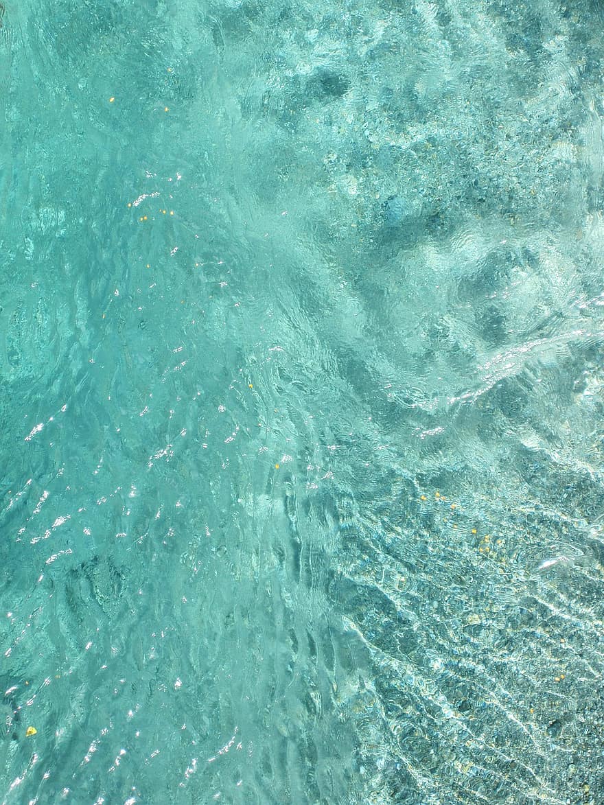 vatten, marinmålning, hav, klar, lugna, vågor, reflexion, blå, bakgrunder, våg, sommar