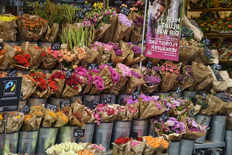цветя, магазин за цветя, пазар за цветя, Цветарски магазин