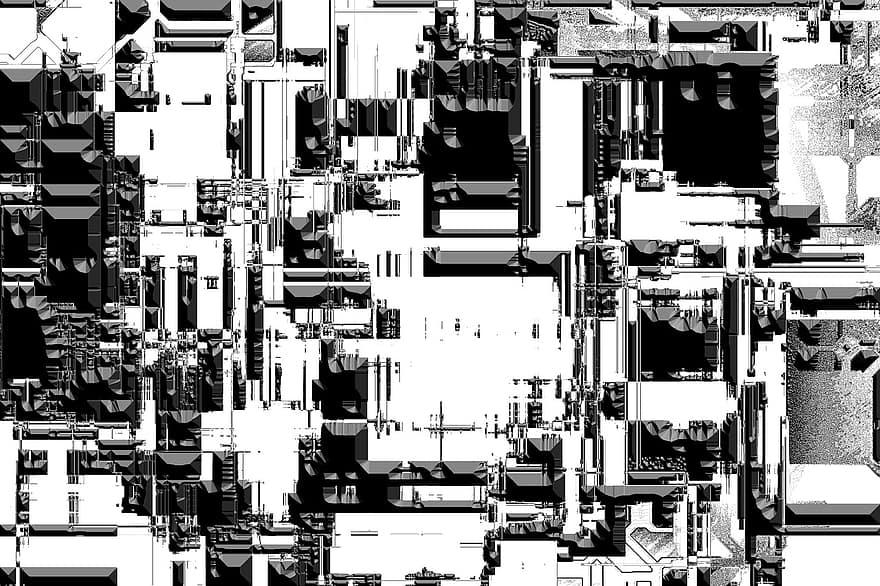 Abstract, Squares, Background, Pattern, Arrangement, Aesthetics, Black, White, Form, Fabric, Creativity