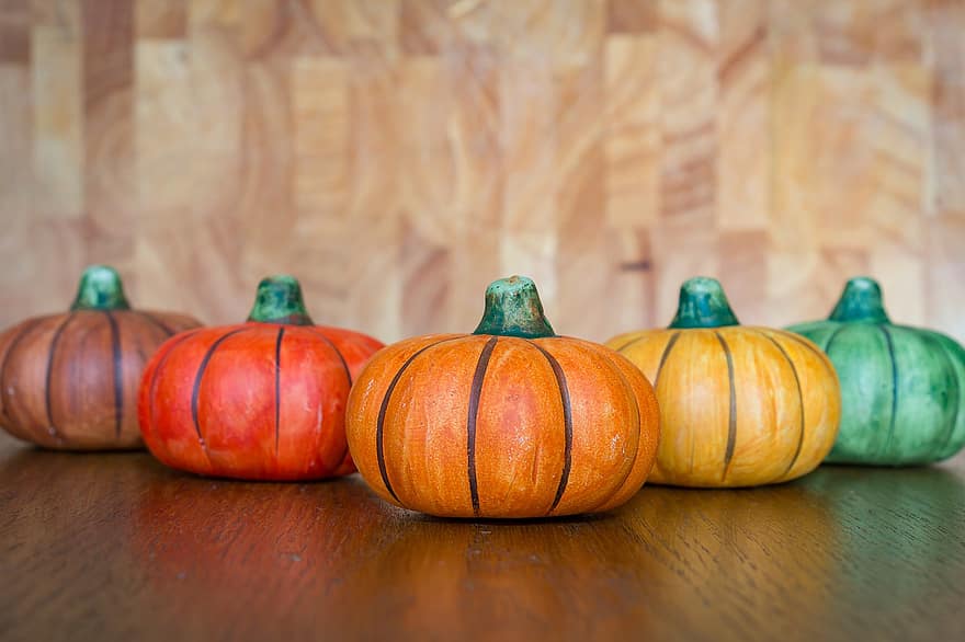 тыквы, овощи, падать, Хэллоуин, осень, питание, украшение, деревянный, день отдыха, традиционный, сезонное