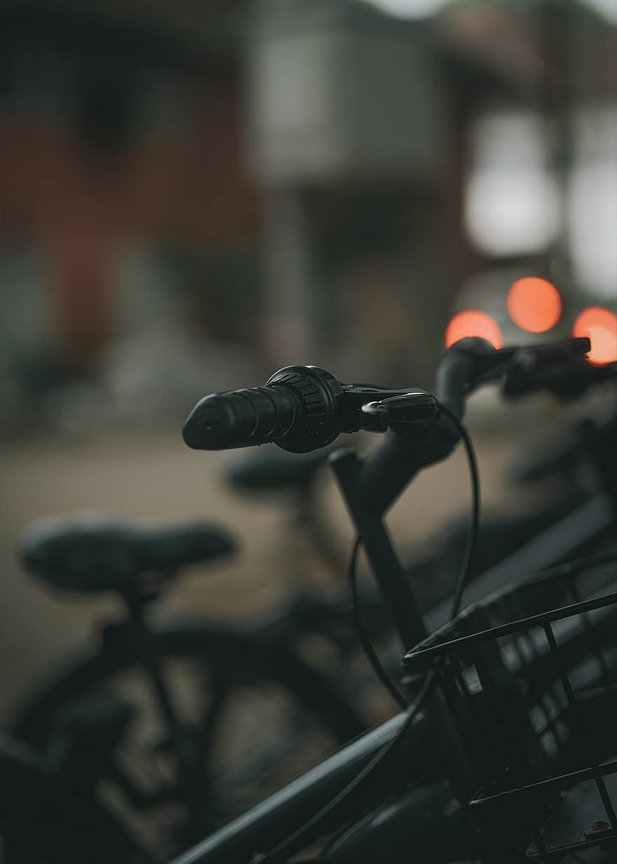 bicicletes, urbà, a l'aire lliure, carrer, ciutat