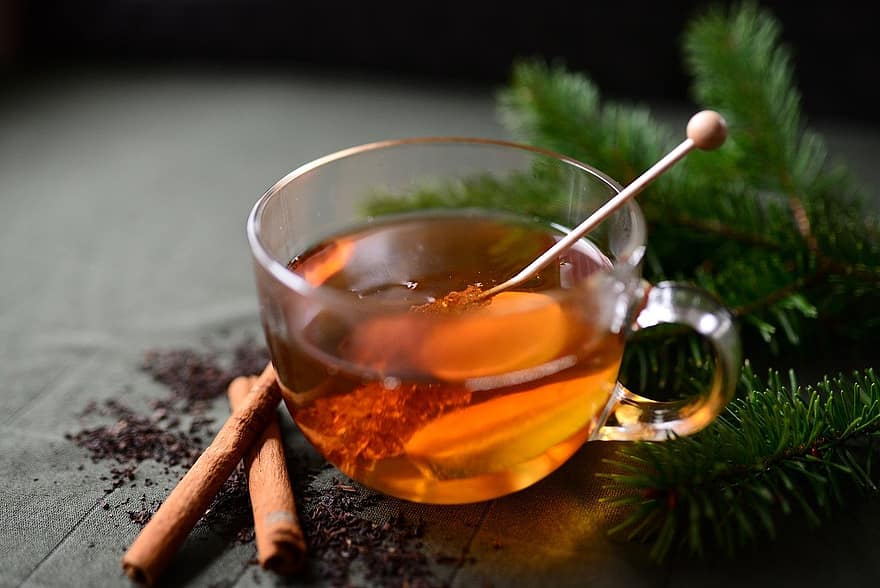 Tea, Honey Candy, Cup, Drink, Cinnamon, Sweetener, Aromatic, Beverage, Healthy, close-up, alcohol